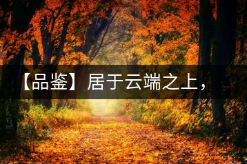 【品鑒】居于云端之上，把歲月“熟”透