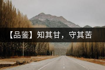 【品鑒】知其甘，守其苦，領(lǐng)略勐宋的早春