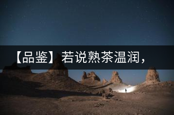 【品鑒】若說熟茶溫潤(rùn)，怎可少了那玖香？