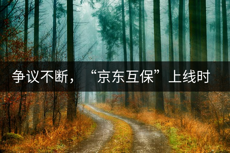 爭(zhēng)議不斷，“京東互保”上線時(shí)間未定