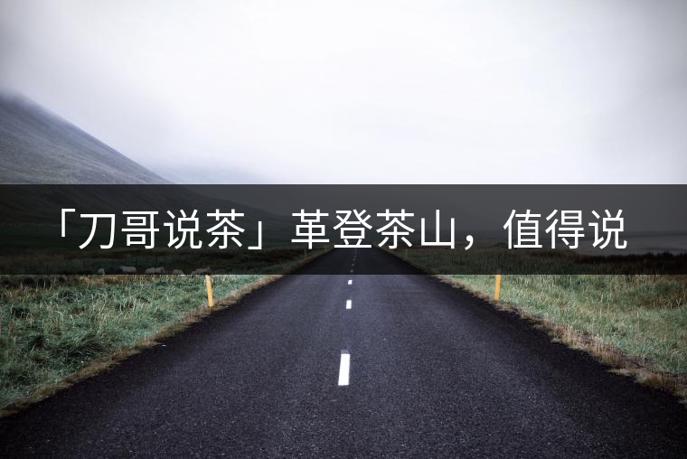 「刀哥說(shuō)茶」革登茶山，值得說(shuō)道的那些事