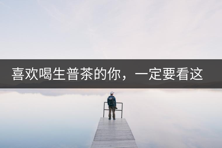 喜歡喝生普茶的你，一定要看這篇文章