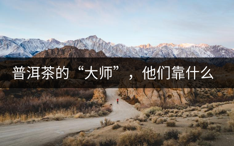 普洱茶的“大師”，他們靠什么來斷茶？