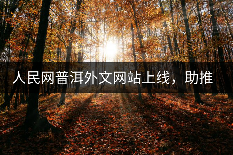 人民網(wǎng)普洱外文網(wǎng)站上線，助推普洱茶國際影響力