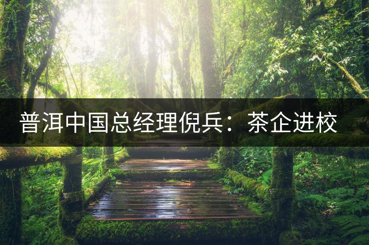 普洱中國總經(jīng)理倪兵：茶企進(jìn)校第一人
