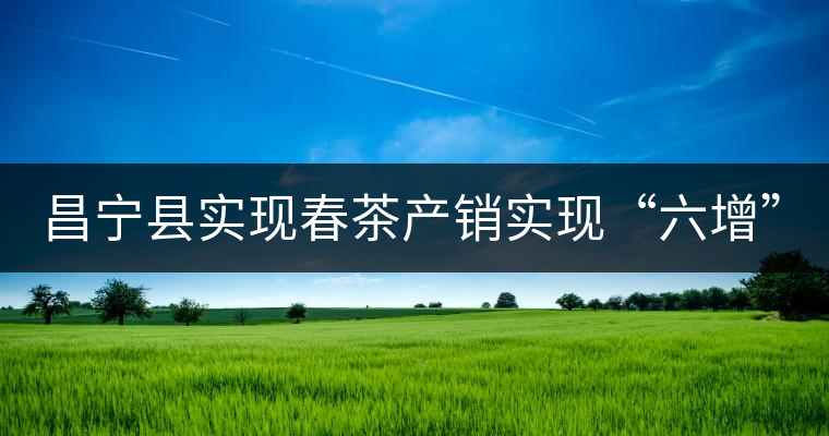 昌寧縣實(shí)現(xiàn)春茶產(chǎn)銷實(shí)現(xiàn)“六增” 昌寧縣實(shí)現(xiàn)春茶產(chǎn)銷實(shí)現(xiàn)“六增”