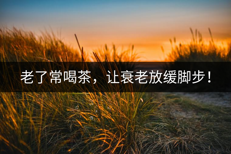 老了常喝茶，讓衰老放緩腳步！