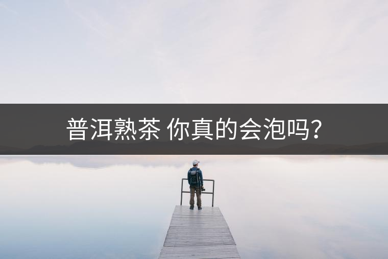 普洱熟茶 你真的會(huì)泡嗎？