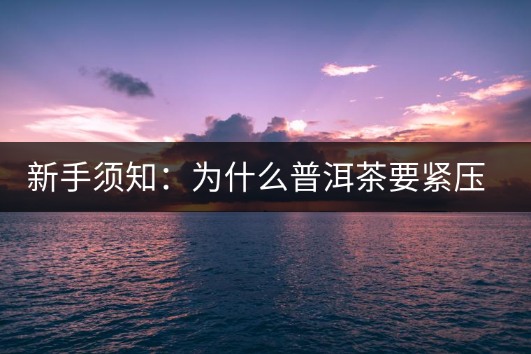 新手須知：為什么普洱茶要緊壓而不散存？