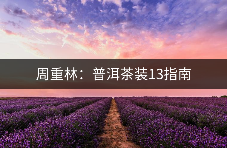 周重林:普洱茶裝13指南 周重林:普洱茶裝13指南