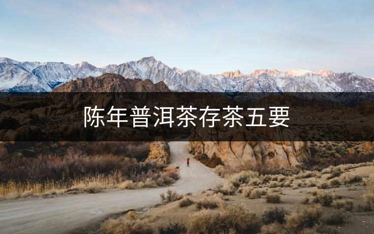 陳年普洱茶存茶五要 陳年普洱茶存茶五要