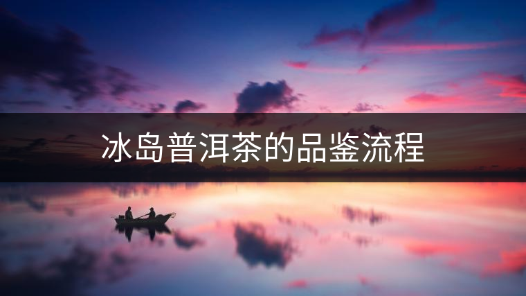 冰島普洱茶的品鑒流程