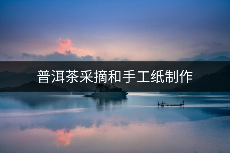 普洱茶采摘和手工紙制作