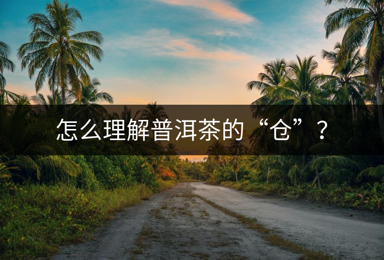 怎么理解普洱茶的“倉”？