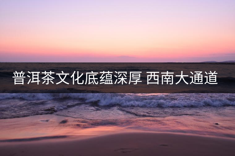 普洱茶文化底蘊深厚 西南大通道帶來機遇 普洱茶文化底蘊深厚 西南大通道帶來機遇