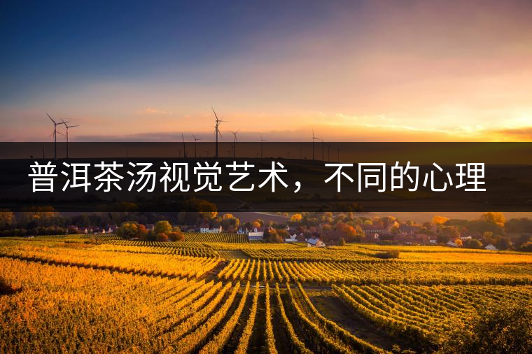 普洱茶湯視覺藝術(shù)，不同的心理享受