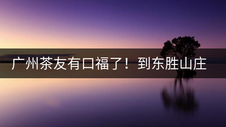 廣州茶友有口福了！到東勝山莊吃“普洱雞”去——