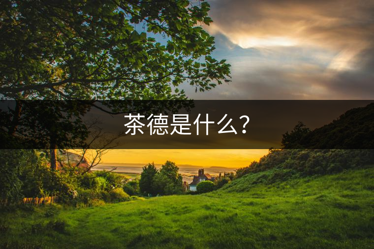 茶德是什么？
