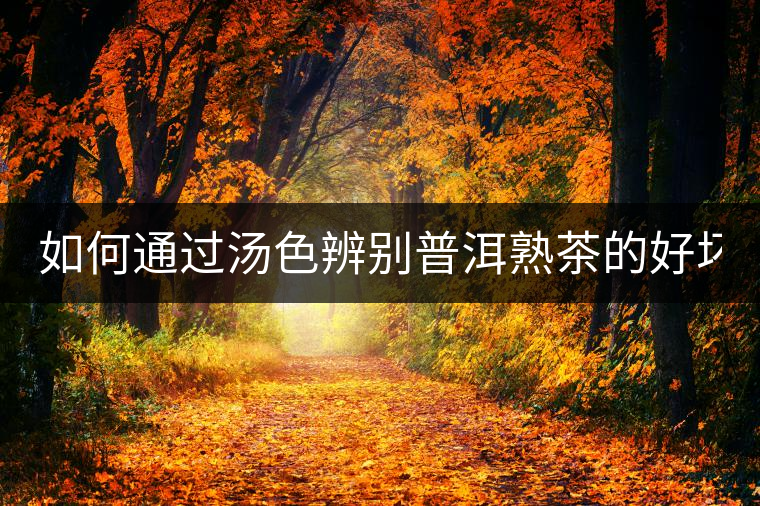 如何通過湯色辨別普洱熟茶的好壞？