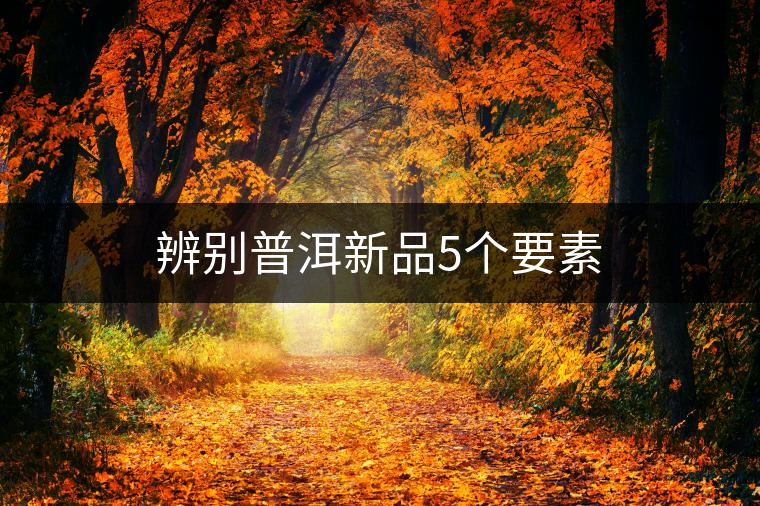 辨別普洱新品5個要素 辨別普洱新品5個要素