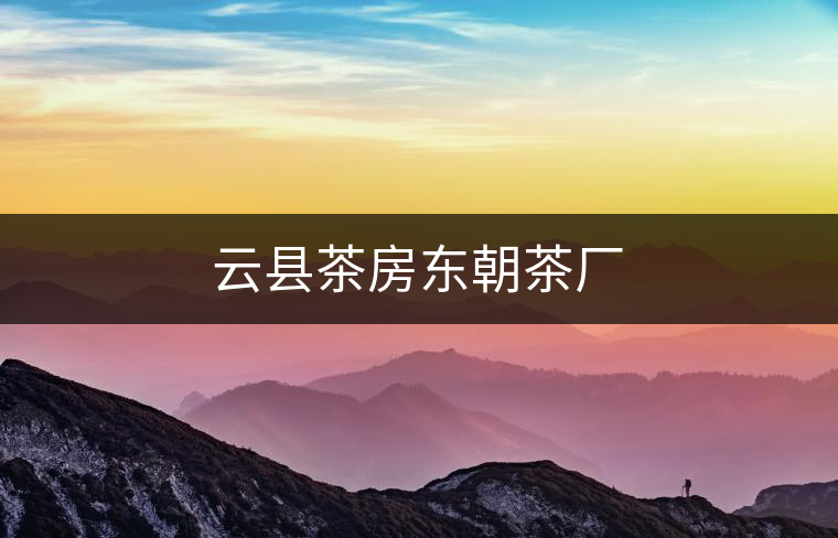 云縣茶房東朝茶廠(chǎng) 云縣茶房東朝茶廠(chǎng)