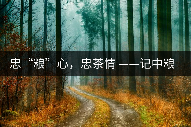 忠“糧”心，忠茶情 ——記中糧老茶人楊維仁