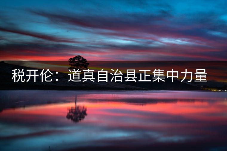 稅開(kāi)倫:道真自治縣正集中力量打造“中國(guó)硒鍶茶鄉(xiāng)” 稅開(kāi)倫:道真自治縣正集中力量打造“中國(guó)硒鍶茶鄉(xiāng)”