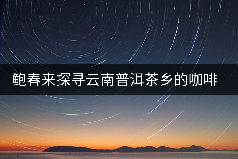 鮑春來(lái)探尋云南普洱茶鄉(xiāng)的咖啡傳奇