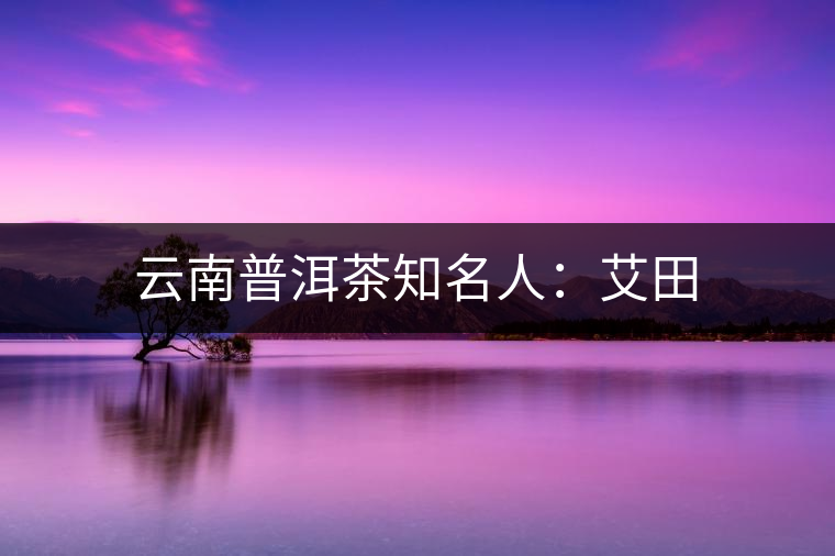 云南普洱茶知名人：艾田
