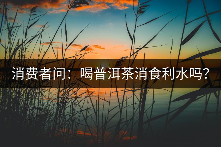 消費者問：喝普洱茶消食利水嗎？
