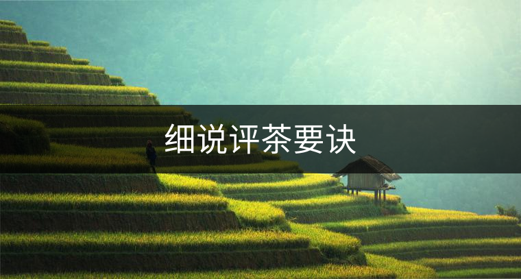 細(xì)說(shuō)評(píng)茶要訣