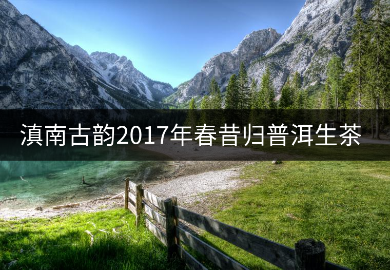 滇南古韻2017年春昔歸普洱生茶官方評(píng)測(cè)