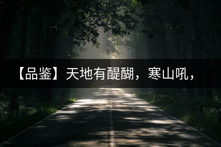 【品鑒】天地有醍醐，寒山吼，苦樂(lè)皆隨風(fēng)