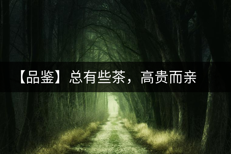 【品鑒】總有些茶，高貴而親切