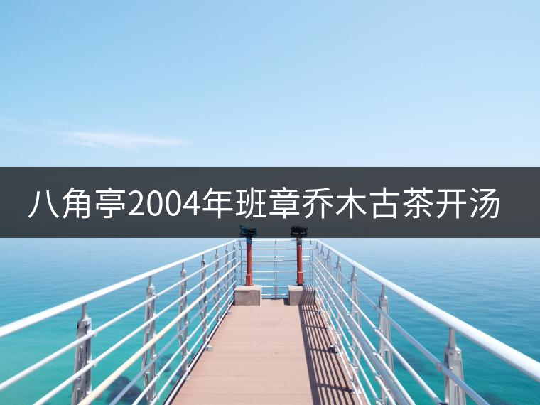 八角亭2004年班章喬木古茶開湯品鑒 八角亭2004年班章喬木古茶開湯品鑒