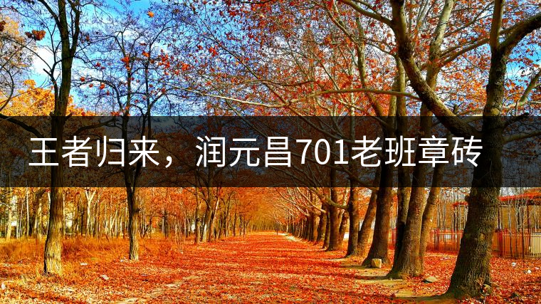 王者歸來，潤元昌701老班章磚王即將上市