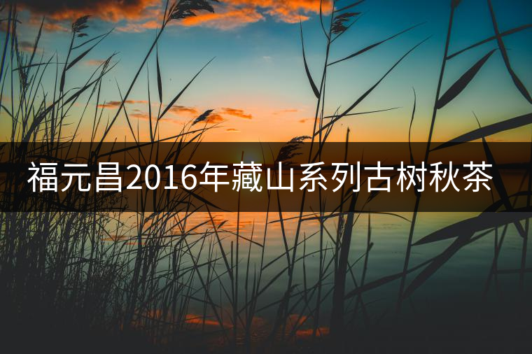 福元昌2016年藏山系列古樹秋茶全部上市！