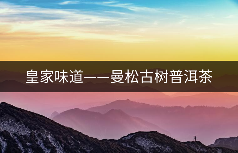 皇家味道——曼松古樹普洱茶