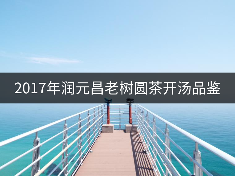 2017年潤(rùn)元昌老樹(shù)圓茶開(kāi)湯品鑒 2017年潤(rùn)元昌老樹(shù)圓茶開(kāi)湯品鑒