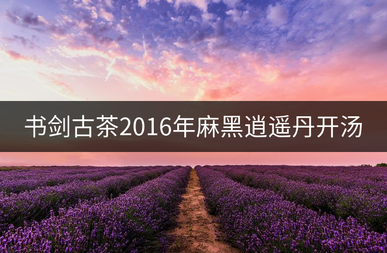 書劍古茶2016年麻黑逍遙丹開湯 書劍古茶2016年麻黑逍遙丹開湯