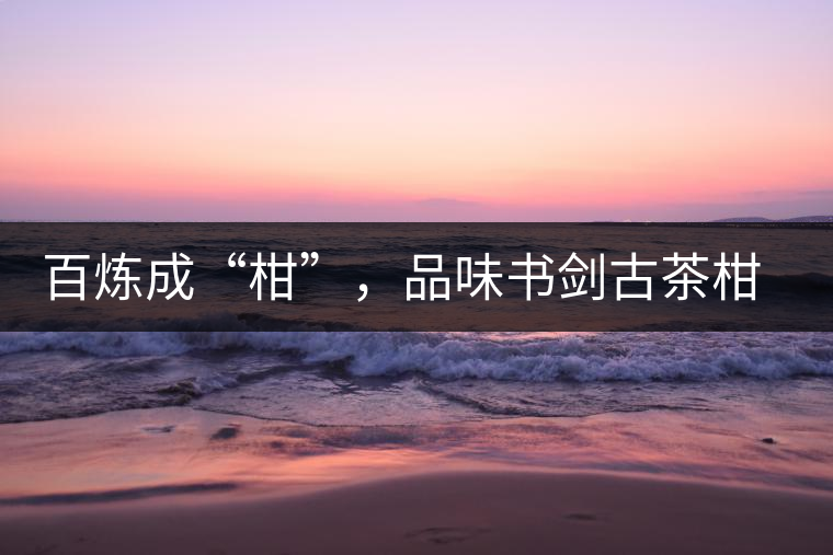 百煉成“柑”，品味書劍古茶柑普茶