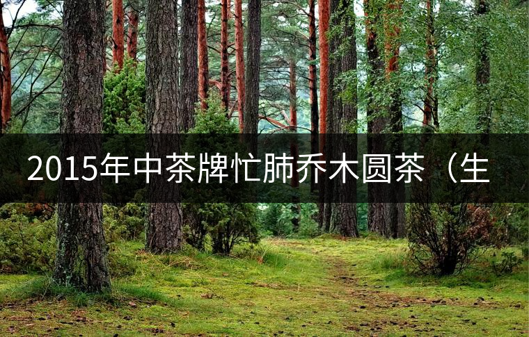 2015年中茶牌忙肺喬木圓茶（生茶）品評(píng)