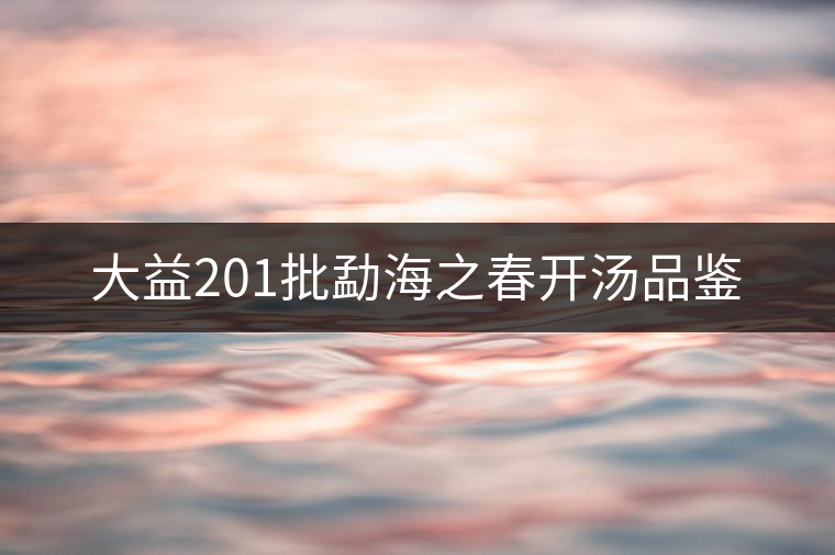 大益201批勐海之春開湯品鑒