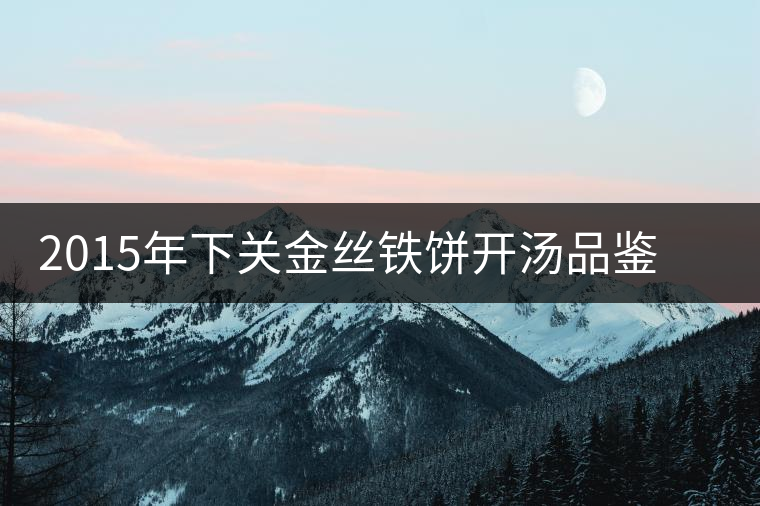 2015年下關(guān)金絲鐵餅開湯品鑒：香氣高揚(yáng)、滋味綿和