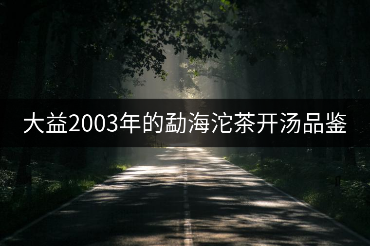 大益2003年的勐海沱茶開湯品鑒 大益2003年的勐海沱茶開湯品鑒