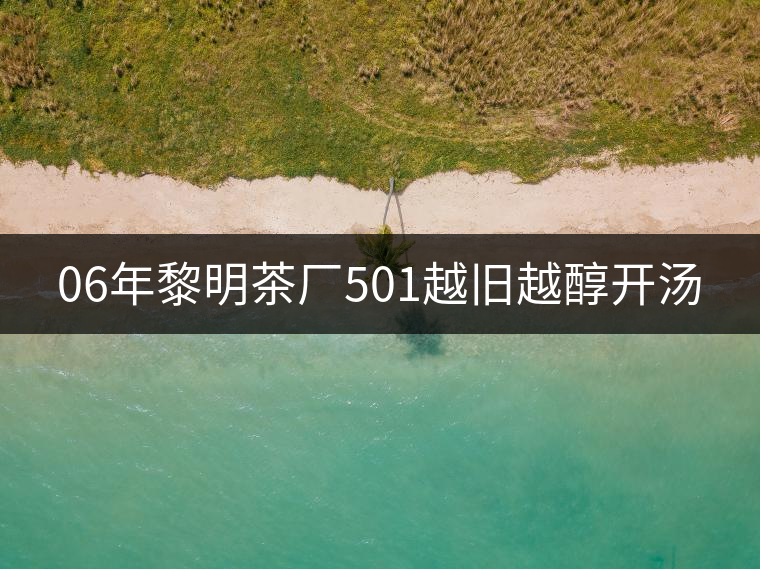 06年黎明茶廠501越舊越醇開(kāi)湯