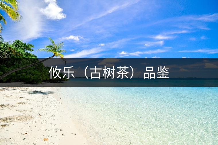 攸樂(lè)（古樹(shù)茶）品鑒