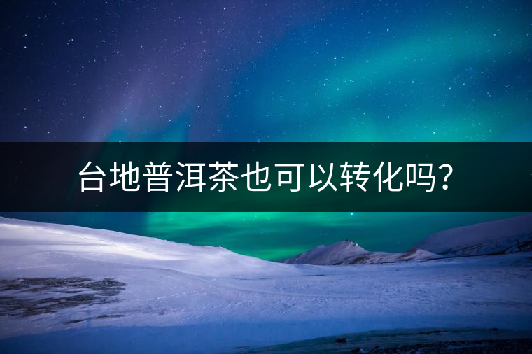 臺地普洱茶也可以轉(zhuǎn)化嗎？