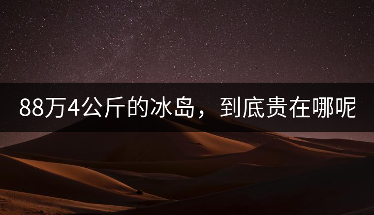 88萬(wàn)4公斤的冰島，到底貴在哪呢？