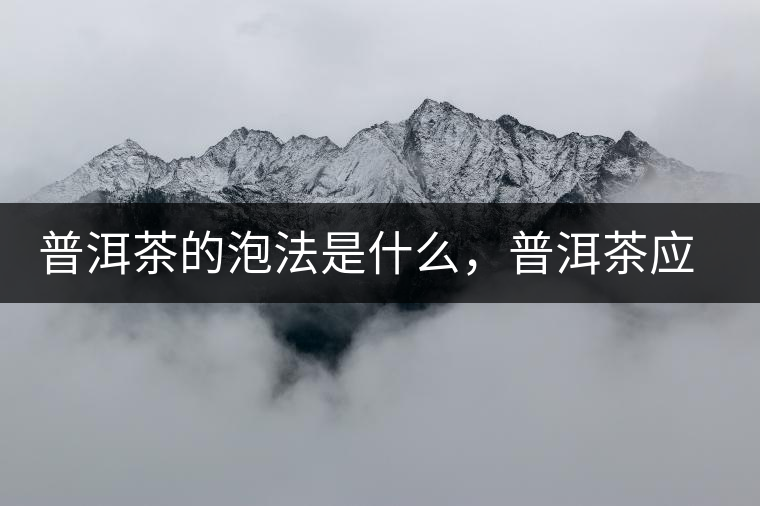 普洱茶的泡法是什么，普洱茶應(yīng)該怎么泡？